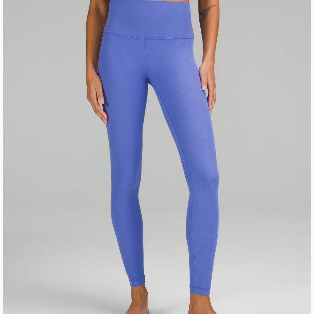 lululemon ribbed Vibrant Blue Leggings
